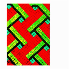 Pop Art Mosaic Small Garden Flag (two Sides) by essentialimage365