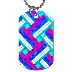 Pop Art Mosaic Dog Tag (one Side) by essentialimage365