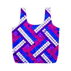 Pop Art Mosaic Full Print Recycle Bag (m) by essentialimage365