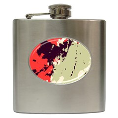 Abstract Colorful Pattern Hip Flask (6 Oz) by AlphaOmega