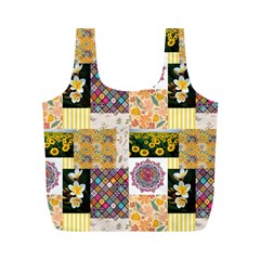 Yellow Aesthetics Full Print Recycle Bag (m) by designsbymallika