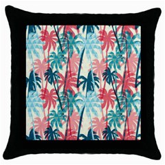 Tropical Love Throw Pillow Case (black) by designsbymallika