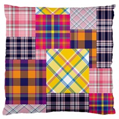 Checks Pattern Standard Flano Cushion Case (one Side) by designsbymallika