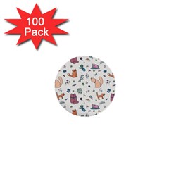 Funny Cats 1  Mini Buttons (100 Pack)  by SychEva