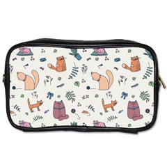 Funny Cats Toiletries Bag (one Side) by SychEva