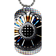 Digital Wheel Dog Tag (one Side) by Sparkle