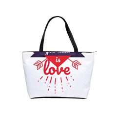 All You Need Is Love Classic Shoulder Handbag by DinzDas