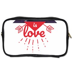 All You Need Is Love Toiletries Bag (one Side)