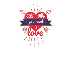 All You Need Is Love Shower Curtain 48  X 72  (small) 