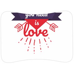 All You Need Is Love Velour Seat Head Rest Cushion by DinzDas