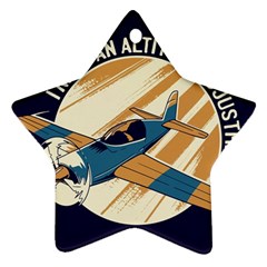 Airplane - I Need Altitude Adjustement Ornament (star) by DinzDas