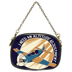 Airplane - I Need Altitude Adjustement Chain Purse (two Sides) by DinzDas