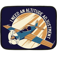 Airplane - I Need Altitude Adjustement Double Sided Fleece Blanket (mini)  by DinzDas