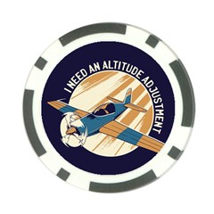 Airplane - I Need Altitude Adjustement Poker Chip Card Guard (10 Pack) by DinzDas