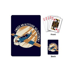 Airplane - I Need Altitude Adjustement Playing Cards Single Design (mini) by DinzDas