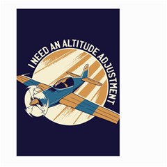 Airplane - I Need Altitude Adjustement Large Garden Flag (two Sides)