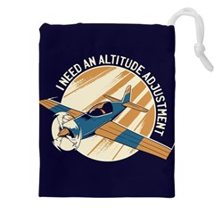 Airplane - I Need Altitude Adjustement Drawstring Pouch (5xl) by DinzDas