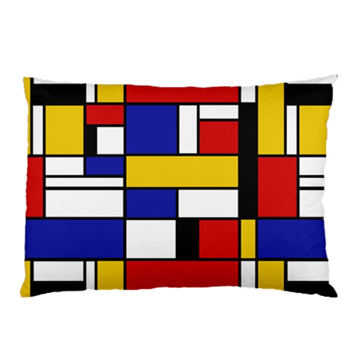 Stripes And Colors Textile Pattern Retro Pillow Case