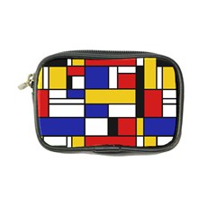 Stripes And Colors Textile Pattern Retro Coin Purse by DinzDas