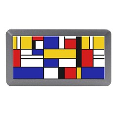 Stripes And Colors Textile Pattern Retro Memory Card Reader (mini) by DinzDas