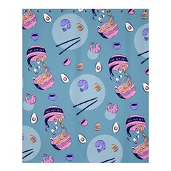 Japanese Ramen Sushi Noodles Rice Bowl Food Pattern 2 Shower Curtain 60  X 72  (medium)  by DinzDas