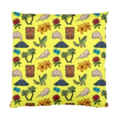 Tropical Island Tiki Parrots, Mask And Palm Trees Standard Cushion Case (one Side) by DinzDas