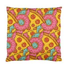 Fast Food Pizza And Donut Pattern Standard Cushion Case (two Sides) by DinzDas