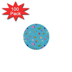 Summer  Beach  The Sun 1  Mini Buttons (100 Pack)  by SychEva