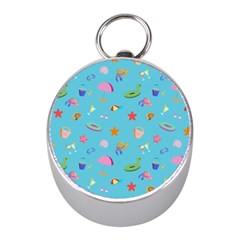 Summer  Beach  The Sun Mini Silver Compasses by SychEva