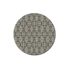 Steampunk Camouflage Design Print Magnet 3  (round) by dflcprintsclothing