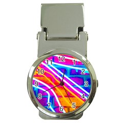 Pop Art Neon Wall Money Clip Watches by essentialimage365