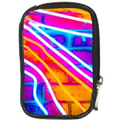 Pop Art Neon Wall Compact Camera Leather Case by essentialimage365