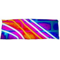 Pop Art Neon Wall Body Pillow Case (dakimakura) by essentialimage365