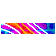 Pop Art Neon Wall Small Flano Scarf by essentialimage365
