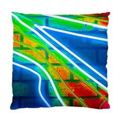 Pop Art Neon Wall Standard Cushion Case (one Side) by essentialimage365