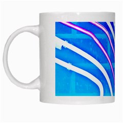 Pop Art Neon Wall White Mugs by essentialimage365