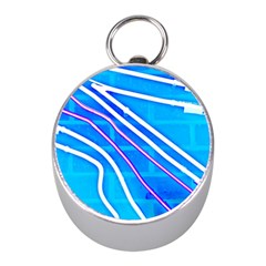 Pop Art Neon Wall Mini Silver Compasses