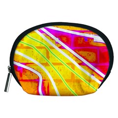 Pop Art Neon Wall Accessory Pouch (medium) by essentialimage365