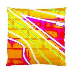 Pop Art Neon Wall Standard Cushion Case (two Sides) by essentialimage365