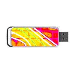 Pop Art Neon Wall Portable Usb Flash (one Side) by essentialimage365