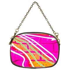 Pop Art Neon Wall Chain Purse (one Side) by essentialimage365