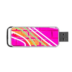 Pop Art Neon Wall Portable Usb Flash (two Sides) by essentialimage365