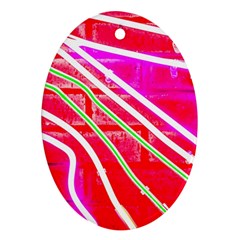 Pop Art Neon Wall Ornament (oval) by essentialimage365