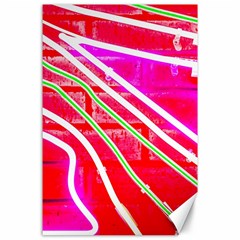 Pop Art Neon Wall Canvas 24  X 36  by essentialimage365