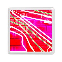 Pop Art Neon Wall Memory Card Reader (square) by essentialimage365