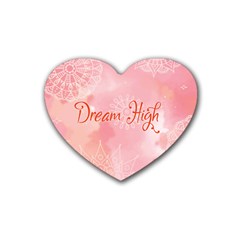 Dream High Rubber Coaster (heart)  by designsbymallika