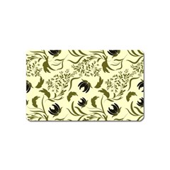 Folk flowers art pattern Floral abstract surface design  Seamless pattern Magnet (Name Card)