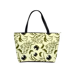 Folk flowers art pattern Floral abstract surface design  Seamless pattern Classic Shoulder Handbag