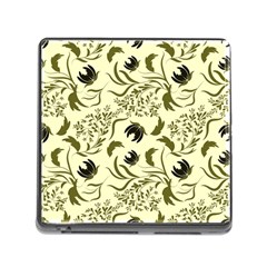 Folk flowers art pattern Floral abstract surface design  Seamless pattern Memory Card Reader (Square 5 Slot)