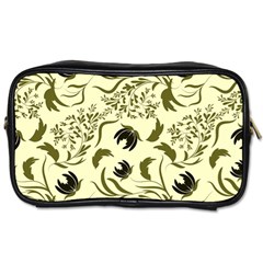 Folk flowers art pattern Floral abstract surface design  Seamless pattern Toiletries Bag (One Side)